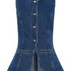Abel Denim overhemdtop – Donkerblauw