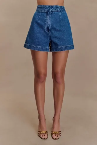 Abel Denim Shorts – donkerblauw