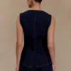 Abel Denim Top – Indigo blauw