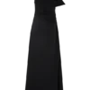 Adalyn crêpe maxi-jurk met één schouder – Zwart Adalyn crêpe maxi-jurk met één schouder – Zwart