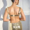 Adoria maxi-jurk met pailletten en uitsnijdingen – Goud Adoria maxi-jurk met pailletten en uitsnijdingen – Goud