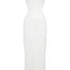 Adoria Maxi-jurk met pailletten en uitsnijdingen – Wit Adoria Maxi-jurk met pailletten en uitsnijdingen – Wit