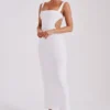 Adoria Maxi-jurk met pailletten en uitsnijdingen – Wit Adoria Maxi-jurk met pailletten en uitsnijdingen – Wit