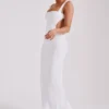 Adoria Maxi-jurk met pailletten en uitsnijdingen – Wit Adoria Maxi-jurk met pailletten en uitsnijdingen – Wit