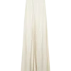 Adriana satijnen maxi-jurk met plooien – Buttercream Adriana satijnen maxi-jurk met plooien – Buttercream