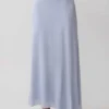 Adrienne Lurex Maxi-rok met knoop – Pastelblauw