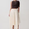 Adrienne slinky top met één schouder – Chocoladebruin Adrienne slinky top met één schouder – Chocoladebruin