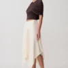 Adrienne slinky top met één schouder – Chocoladebruin Adrienne slinky top met één schouder – Chocoladebruin