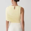 Adrienne slinky top met één schouder – Lemon Adrienne slinky top met één schouder – Lemon