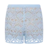 Aeline gehaakte gebreide Shorts – Sky Blue
