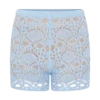 Aeline gehaakte gebreide Shorts – Sky Blue