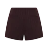 Agatha-shorts – Pruimkleurig krijtstreep