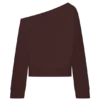 Aiden slouchy trui met ronde hals – Chocolade Aiden slouchy trui met ronde hals – Chocolade