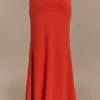Ainsley asymmetrische maxi-rok met bloemendetails – gebrand oranje Ainsley asymmetrische maxi-rok met bloemendetails – gebrand oranje