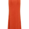 Ainsley asymmetrische maxi-rok met bloemendetails – gebrand oranje Ainsley asymmetrische maxi-rok met bloemendetails – gebrand oranje