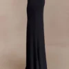 Ainsley asymmetrische maxi-rok met bloemendetails – Zwart Ainsley asymmetrische maxi-rok met bloemendetails – Zwart