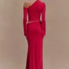 Ainsley asymmetrische maxi-rok met bloemvormige details – fuchsia Ainsley asymmetrische maxi-rok met bloemvormige details – fuchsia