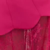 Aleena maxi-jurk van satijn en kant – Dragonfruit Aleena maxi-jurk van satijn en kant – Dragonfruit