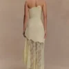 Aleena satijnen en kanten maxi-jurk – Lemon Aleena satijnen en kanten maxi-jurk – Lemon