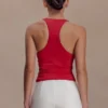 Alessandra slinky top met ruches – Ruby