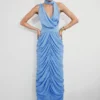 Alex Chiffon Maxi-jurk – Blauw Alex Chiffon Maxi-jurk – Blauw