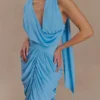 Alex Chiffon Maxi-jurk – Blauw Alex Chiffon Maxi-jurk – Blauw