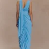 Alex Chiffon Maxi-jurk – Blauw Alex Chiffon Maxi-jurk – Blauw