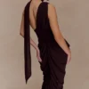 Alex chiffon maxi-jurk – Cacaobruin Alex chiffon maxi-jurk – Cacaobruin