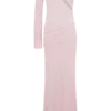 Alexius gebreide maxi-jurk met één schouder – oudroze Alexius gebreide maxi-jurk met één schouder – oudroze