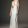 Alice satijnen halter maxi-jurk – Wit Alice satijnen halter maxi-jurk – Wit
