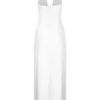 Alice satijnen halter maxi-jurk – Wit Alice satijnen halter maxi-jurk – Wit
