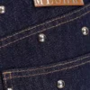 Alima mid-rise studdenim – gewassen indigoblauw Alima mid-rise studdenim – gewassen indigoblauw