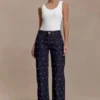 Alima mid-rise studdenim – gewassen indigoblauw Alima mid-rise studdenim – gewassen indigoblauw