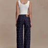 Alima mid-rise studdenim – gewassen indigoblauw Alima mid-rise studdenim – gewassen indigoblauw