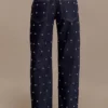 Alima mid-rise studdenim – gewassen indigoblauw Alima mid-rise studdenim – gewassen indigoblauw