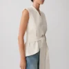 Alina mouwloze top met strik in de taille – Streep Alina mouwloze top met strik in de taille – Streep