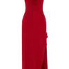 Allegra off-shoulder midi-jurk met ruches – Ruby Allegra off-shoulder midi-jurk met ruches – Ruby