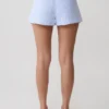 Allison katoenen short – Blauw gestreept Allison katoenen short – Blauw gestreept
