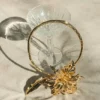 Allona bloemenchoker – goud Allona bloemenchoker – goud