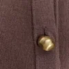 Amanda opvallend vest met knopen – Cacaobruin Amanda opvallend vest met knopen – Cacaobruin