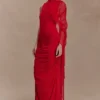 Amandine gerimpelde slinky maxi-jurk – Ruby Amandine gerimpelde slinky maxi-jurk – Ruby