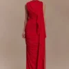 Amandine gerimpelde slinky maxi-jurk – Ruby Amandine gerimpelde slinky maxi-jurk – Ruby