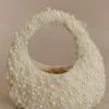 Amara Pearl Teardrop Beaded Bag – Wit Amara Pearl Teardrop Beaded Bag – Wit