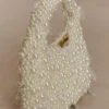 Amara Pearl Teardrop Beaded Bag – Wit Amara Pearl Teardrop Beaded Bag – Wit