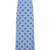 Amaya strapless chiffon maxi-jurk – blauw met stippen Amaya strapless chiffon maxi-jurk – blauw met stippen