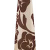 Amaya strapless chiffon maxi-jurk – bruine Deco Fleur-print Amaya strapless chiffon maxi-jurk – bruine Deco Fleur-print