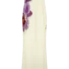 Amaya strapless chiffon maxi-jurk – ivoorkleurige Koi Orchid-print Amaya strapless chiffon maxi-jurk – ivoorkleurige Koi Orchid-print