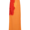 Amaya strapless chiffon maxi-jurk – Koi Orchid-print Amaya strapless chiffon maxi-jurk – Koi Orchid-print