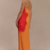 Amaya strapless chiffon maxi-jurk – Koi Orchid-print Amaya strapless chiffon maxi-jurk – Koi Orchid-print