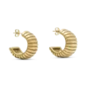 Amelia Textured Hoop – Goud Amelia Textured Hoop – Goud